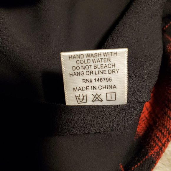 4 Sienna Red & Black Plaid Trousers - Picture 5 of 8